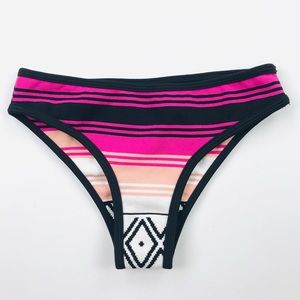 Lovers + friends pink elastic bikini bottoms